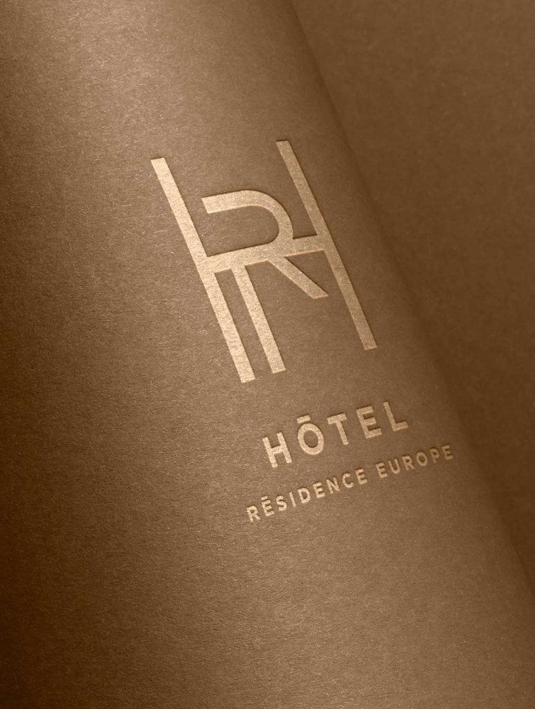 Communication visuelle hotel HRE Graphiste Laetitia Costes Studio
